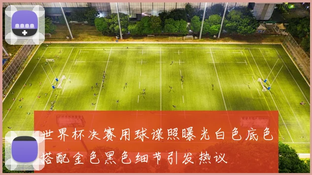 世界杯决赛用球谍照曝光白色底色搭配金色黑色细节引发热议